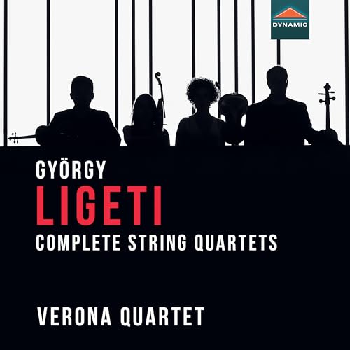 CD cover for Ligeti’s string quartets performed by Verona Quartet.