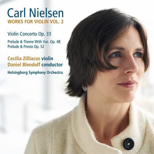 CD cover featuring violinist Cecilia Zilliacus and text details.