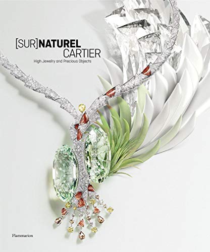 Book cover featuring a detailed Cartier diamond and gemstone necklace.