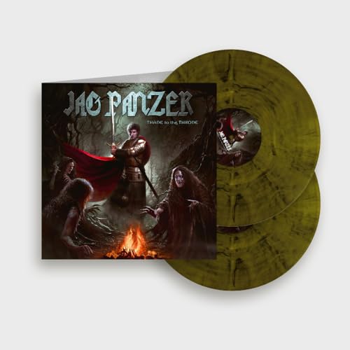 Jag Panzer "Thane To The Throne" vinyl record with fantasy artwork.