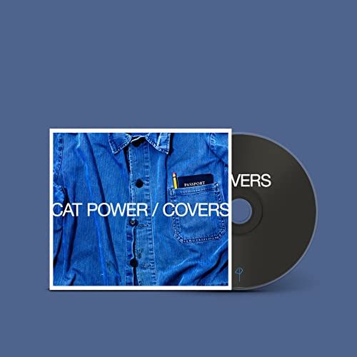 “Cat Power / Covers” CD with a denim shirt and passport image.