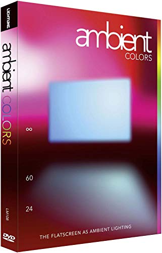 DVD case for "Ambient Colors" featuring a gradient pink and blue design.
