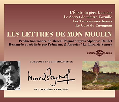 CD cover for "Les Lettres de Mon Moulin" featuring portraits and a windmill.