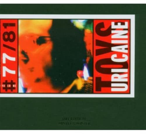 CD cover for Uri Caine's Toys featuring an abstract red and yellow face.