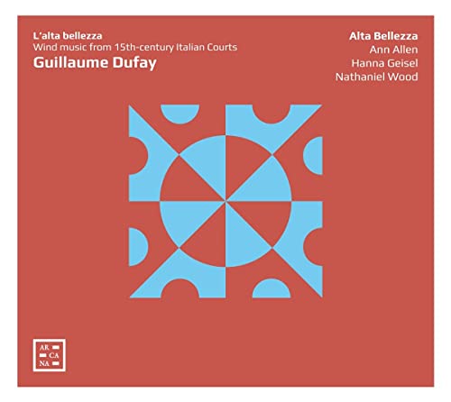 CD cover: red background with abstract blue geometric design.