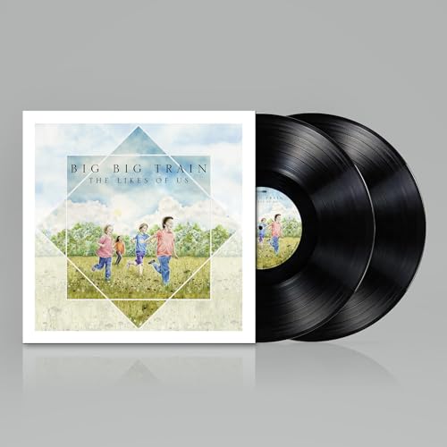 Double black vinyl record with cover art of children in a field.