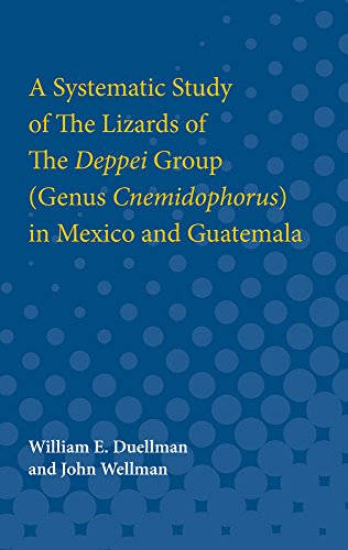 A Systematic Study of The Lizards of The Deppei Group (Genus Cnemidophorus) in Mexico and Guatemala