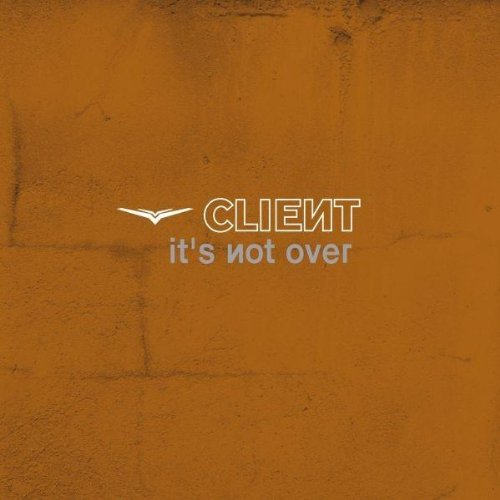 Album cover with white logo and text on a textured orange background.