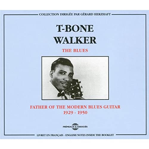 CD cover featuring portrait of T-Bone Walker with his guitar.