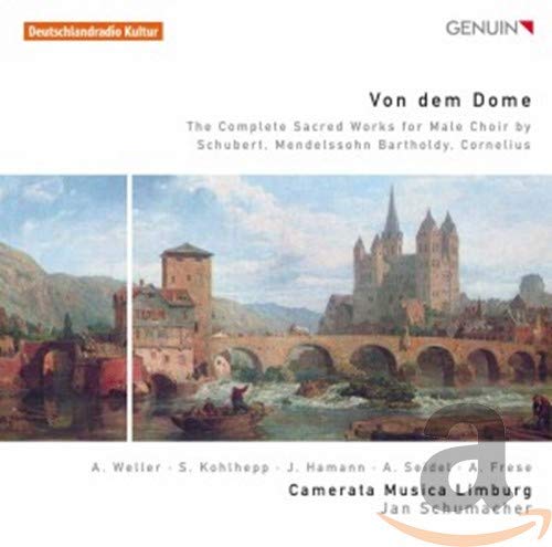 CD cover with a painting of a cathedral and bridge scene.