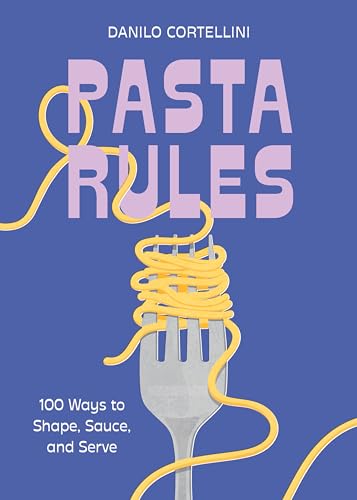 Book cover: "Pasta Rules" with illustrated pasta and a fork.