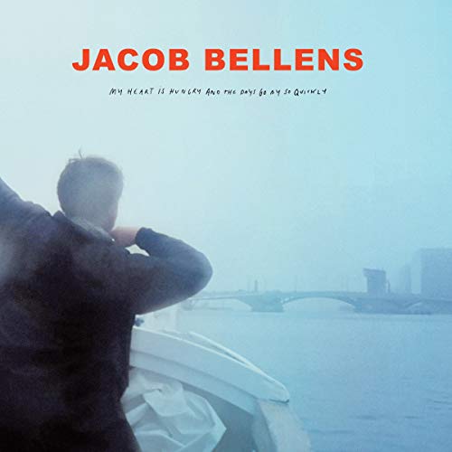 Album cover for Jacob Bellens, featuring a man looking over water.