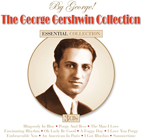CD cover for George Gershwin collection featuring a portrait of the composer.