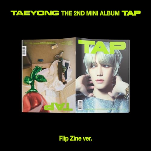Taeyong album cover: a person and surreal still life imagery.
