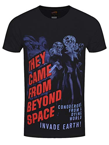 Plan 9 Men's They Came from Beyond Space T-Shirt Black