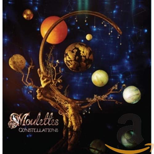 CD cover: stylized tree silhouette with planets against a starry sky.