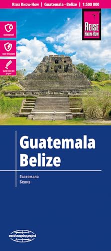 Guatemala - Belize Map : 1:500,000