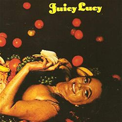 CD cover: woman surrounded by fruit, with “Juicy Lucy” text.