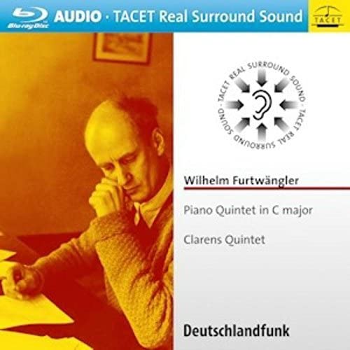 Blu-ray cover for Wilhelm Furtwängler’s Piano Quintet with a portrait.