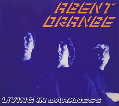 Album cover featuring three men in blue silhouette with orange text Agent Orange.