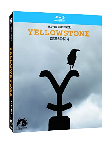 Yellowstone Season Four Blu-ray cover with a raven and branding iron.