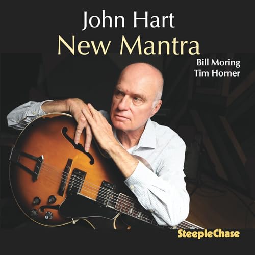 CD cover featuring John Hart with a guitar, titled "New Mantra".