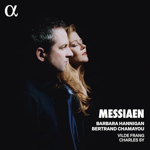 CD cover featuring portraits of Barbara Hannigan and Bertrand Chamayou.