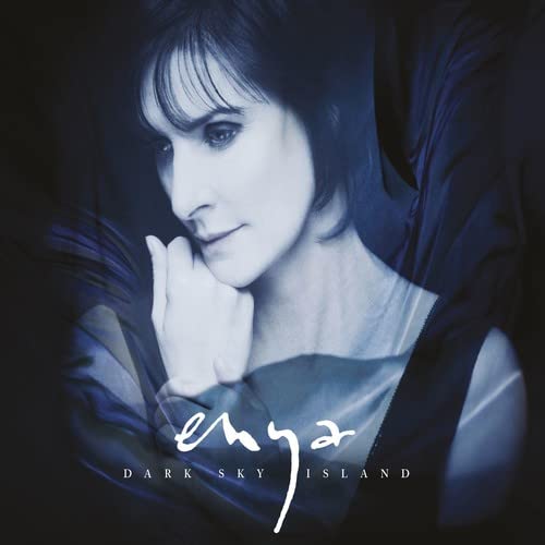 Enya album cover, "Dark Sky Island," featuring a portrait of the artist.
