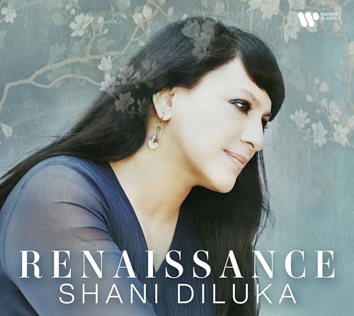 CD cover featuring a portrait of Shani Diluka against a floral background.