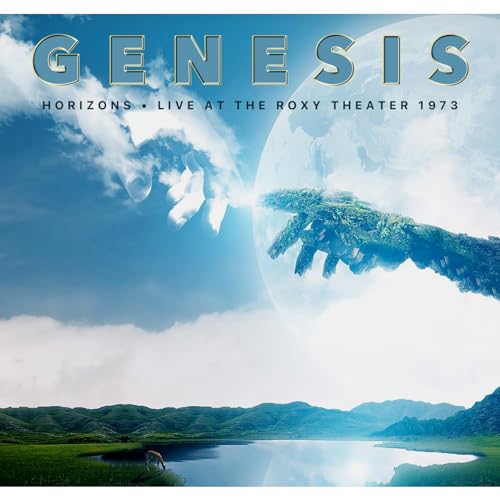 Genesis “Horizons” album cover: hands reaching over a landscape.