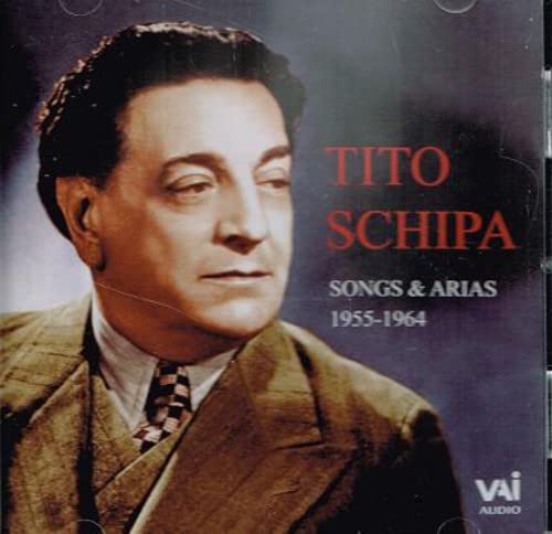 Portrait of tenor Tito Schipa on CD cover, with text "Songs & Arias".