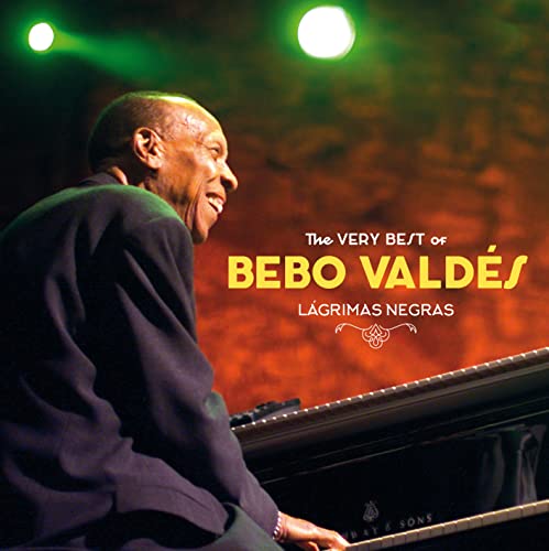 Bebo Valdés at a piano, album cover for “Lagrimas Negras”.