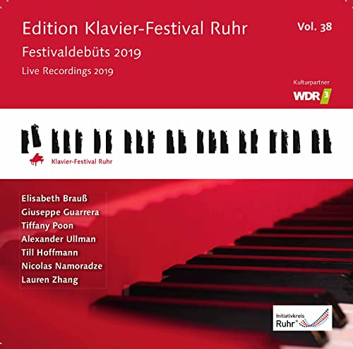 Red Klavier-Festival Ruhr 3CD set with piano keys imagery and artist names.