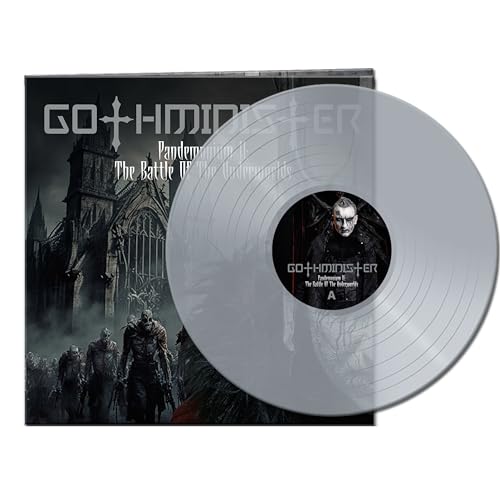 Gothminister vinyl record with dark castle artwork and a white disc.