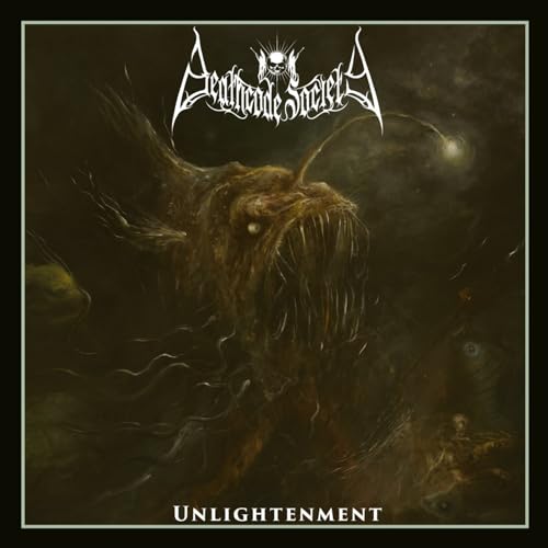 Dark album cover featuring an anglerfish and band logo "DEATHCODE SOCIETY.