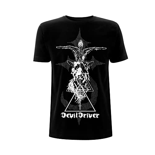 Devildriver T Shirt Baphomet Band Logo Official Mens Black S
