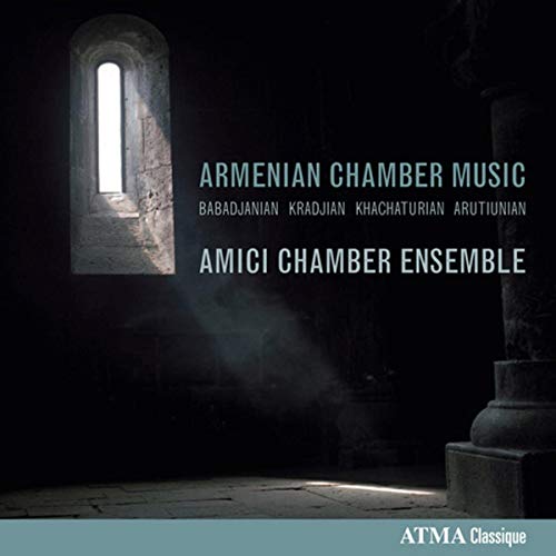 CD cover with stone archway window and text: “Armenian Chamber Music.”