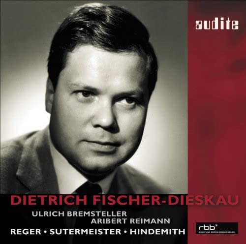 CD cover featuring a black and white portrait of Dietrich Fischer-Dieskau.