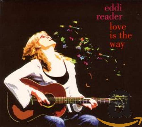 Eddi Reader album cover: woman with guitar, colorful confetti background.