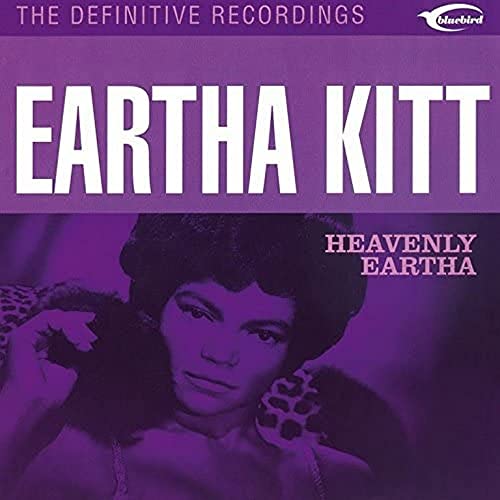CD cover for Eartha Kittās āHeavenly Earthaā album, purple tones.