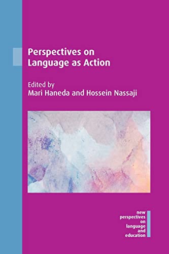 Book cover: "Perspectives on Language as Action," with abstract watercolor art.