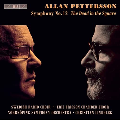 CD cover for Allan Pettersson’s Symphony No. 12, featuring two men’s profiles.