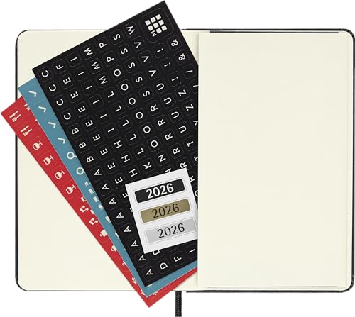 Moleskine 2026 12-Month Weekly Horizontal Pocket Hardcover Notebook: Black
