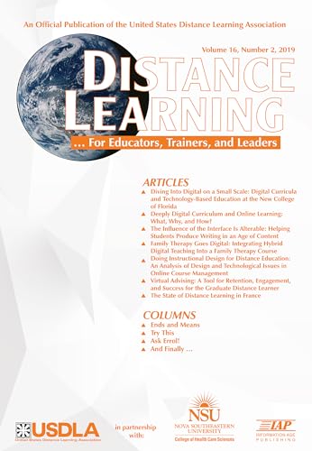 Distance Learning Vol 16 Issue 2