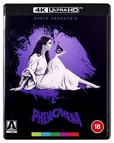 4K Ultra HD Blu-ray case for Phenomena featuring a woman holding a butterfly.