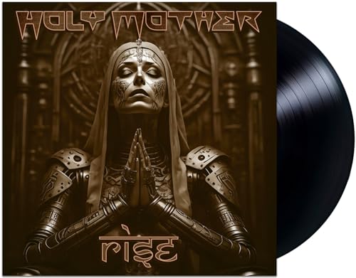 Vinyl record for “Rise” by Holy Mother, featuring a praying woman in armor.