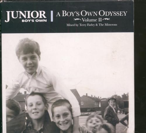Black and white CD cover with a group of smiling children.