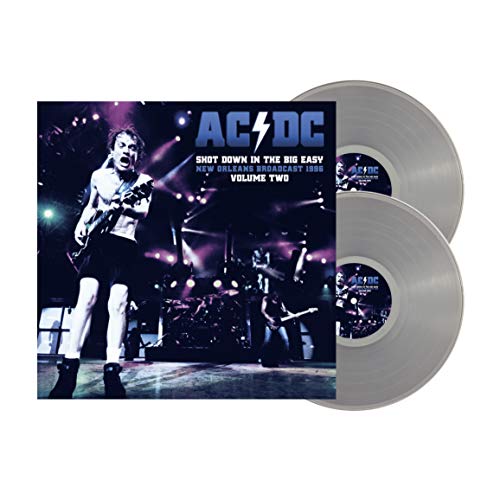 AC/DC vinyl record with album cover featuring a live performance image.