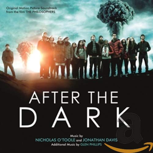 CD cover for “After The Dark” soundtrack, featuring a group silhouetted against an explosion.
