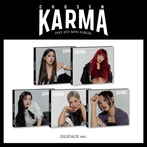 Pixy’s “Chosen Karma” album cover featuring five women in portraits.